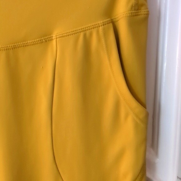 Ilus Label Leggings Xl Confidence Athleisure Pants Honey Mustard Gold - Picture 7 of 11